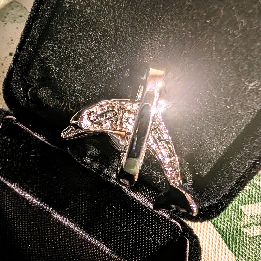 WYLAND Sterling Dolphin Pendant - Made in Hawaii - Picture 5 of 9